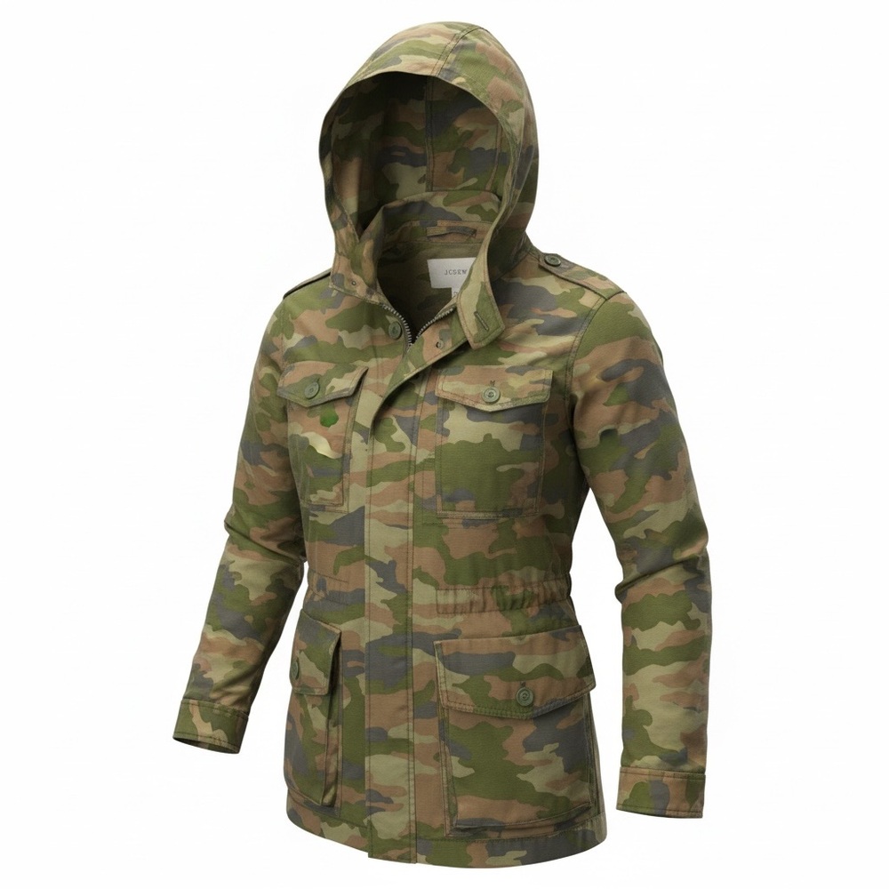 J. Crew Green Camouflage Jacket (146)